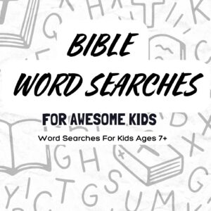 30+ Bible word searches plus bonus puzzles. Fun, faith-filled learning for kids aged 7 +. Download free at Scripture Scribble.