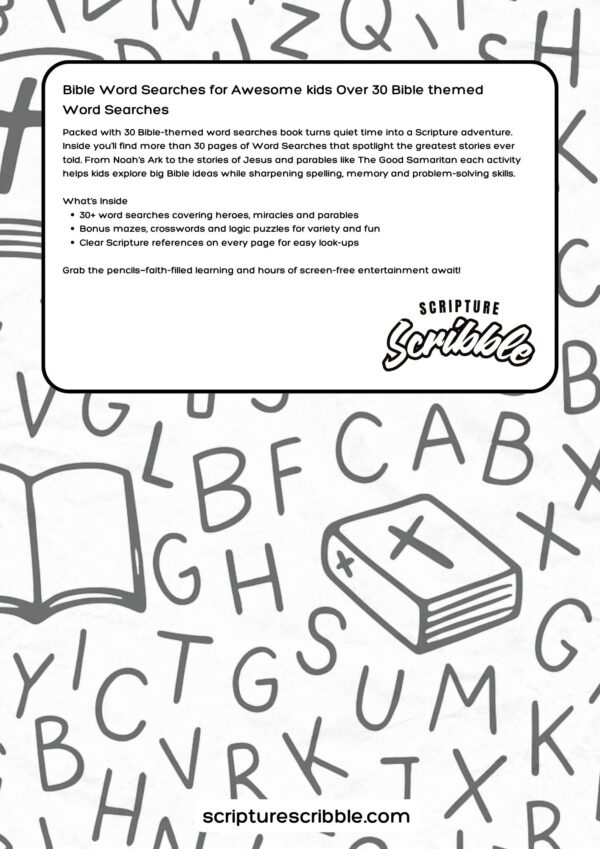 Bible Word Searches for Awesome Kids (Free Download) - Image 2