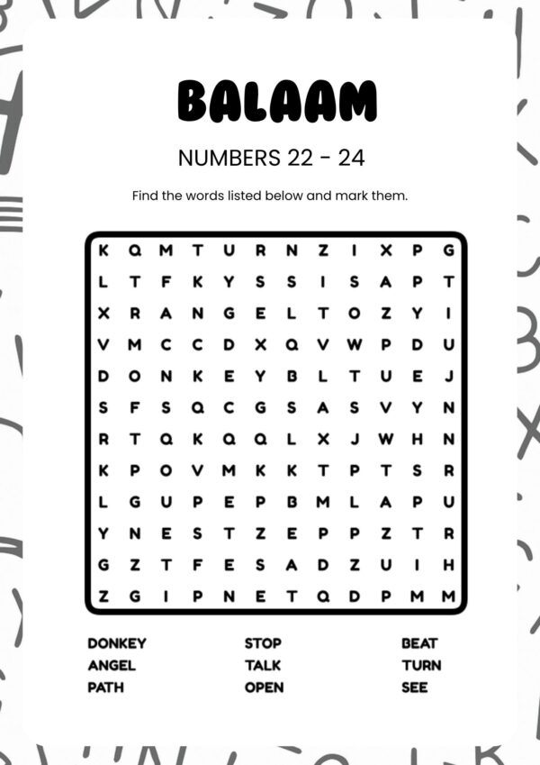 Bible Word Searches for Awesome Kids (Free Download) - Image 3