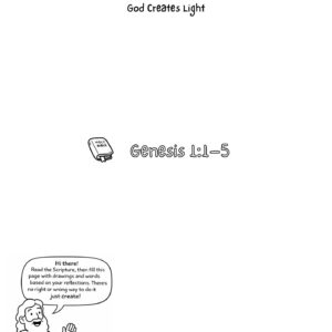 Genesis 1:1–5 Creative Bible Reflection Worksheet