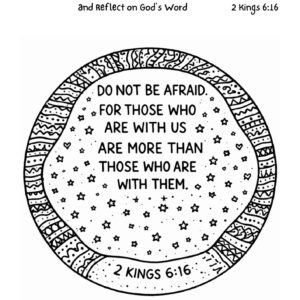 2 Kings 6:16 Coloring Page – Do Not Be Afraid Printable