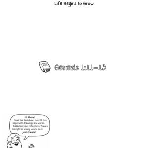 Genesis 1:11–13 Creative Bible Reflection Worksheet