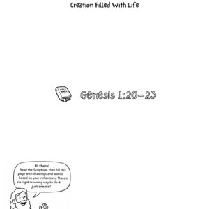 Genesis 1:20–23 Creative Bible Reflection Worksheet