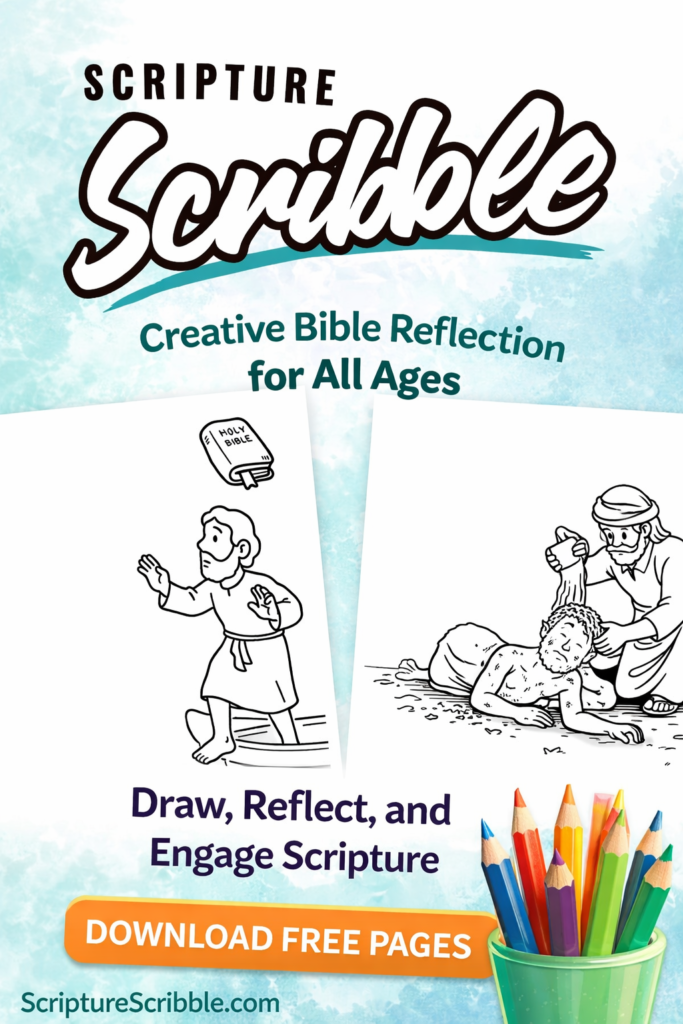 bible drawing prompts devotional drawing scripture reflection example