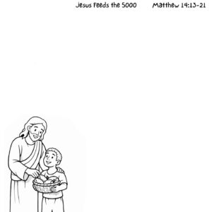 Matthew 14:13–21 - Jesus Feeds the 5000 – Devotional Drawing Page