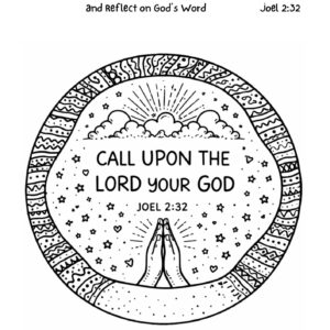 Joel 2:32 Coloring Page – Call Upon the Lord Printable