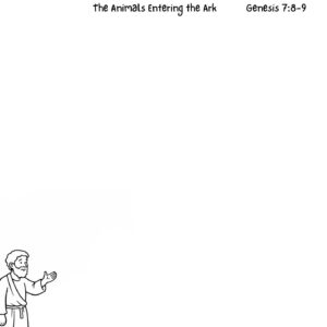 Genesis 7:8–9 - Animals Entering the Ark Devotional Drawing Page