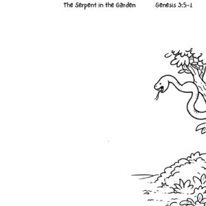 Genesis 3:1–5 The Serpent in the Garden Devotional Drawing
