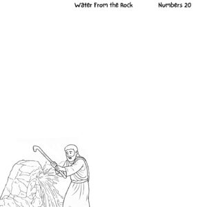 Water From the Rock Devotional Drawing – Numbers 20
