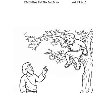 Zacchaeus Devotional Drawing Page – Luke 19